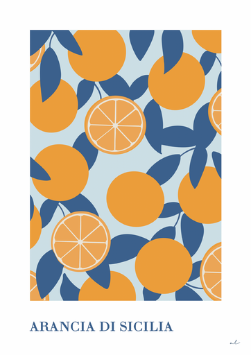 Poster Oranges de Sicile